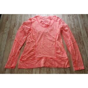 Kirkland Signature Size Medium Orange Multi Athletic Pullover